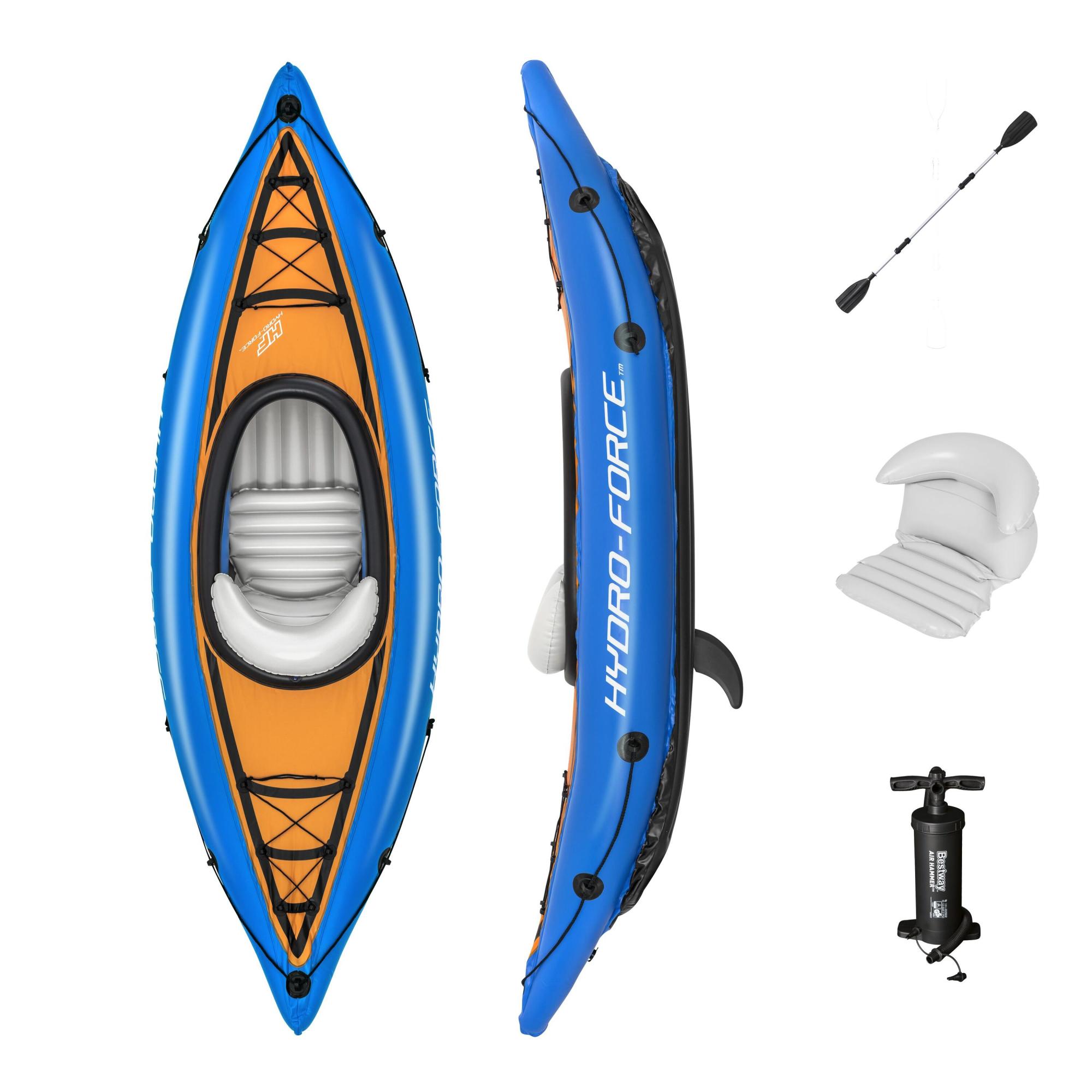 KAYAK BESTWAY GONFIABILE COVE CHAMPION 1 POSTI 275X81 CM - immagine 3