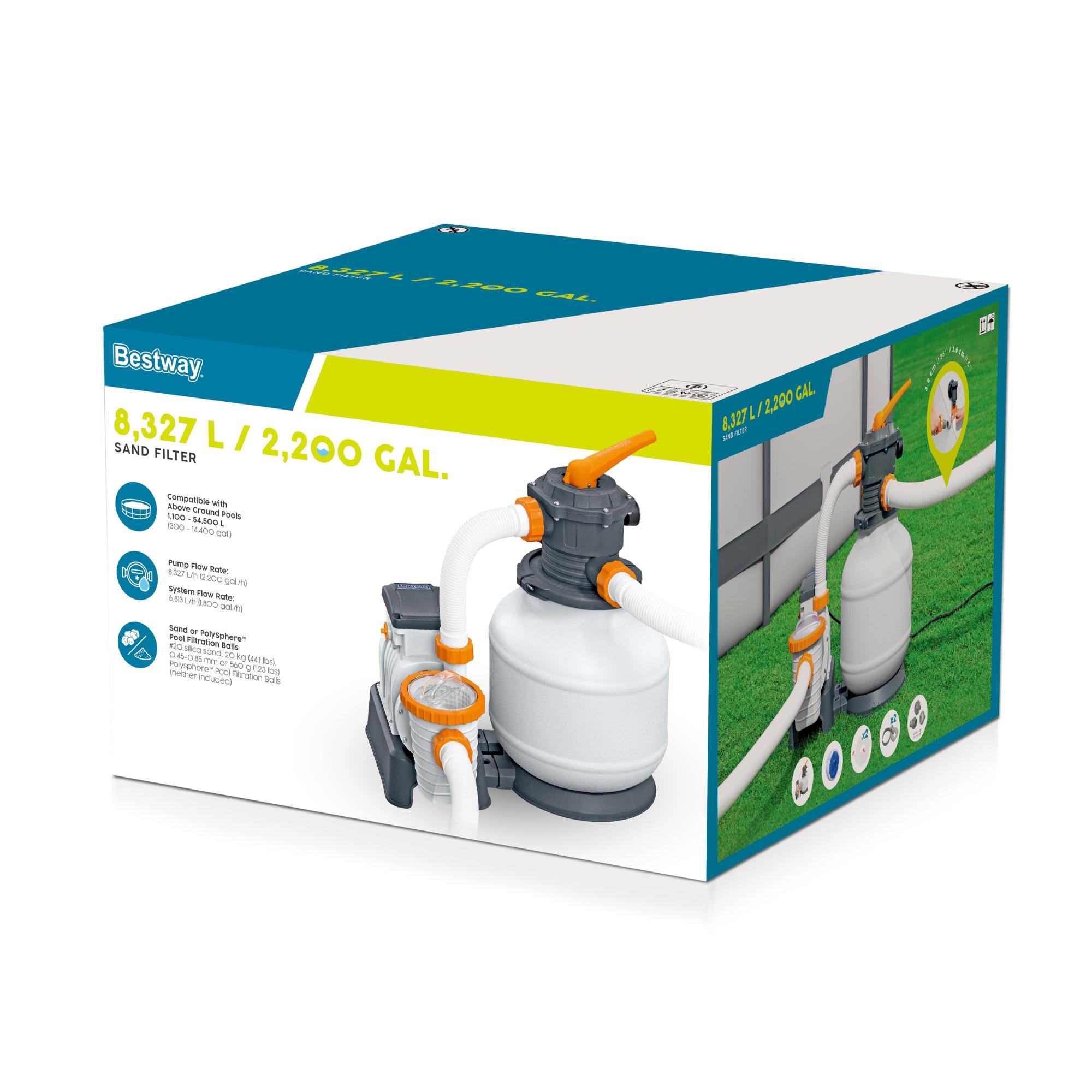 POMPA FILTRO A SABBIA PER PISCINA 8.327 LT/H BESTWAY - immagine 3
