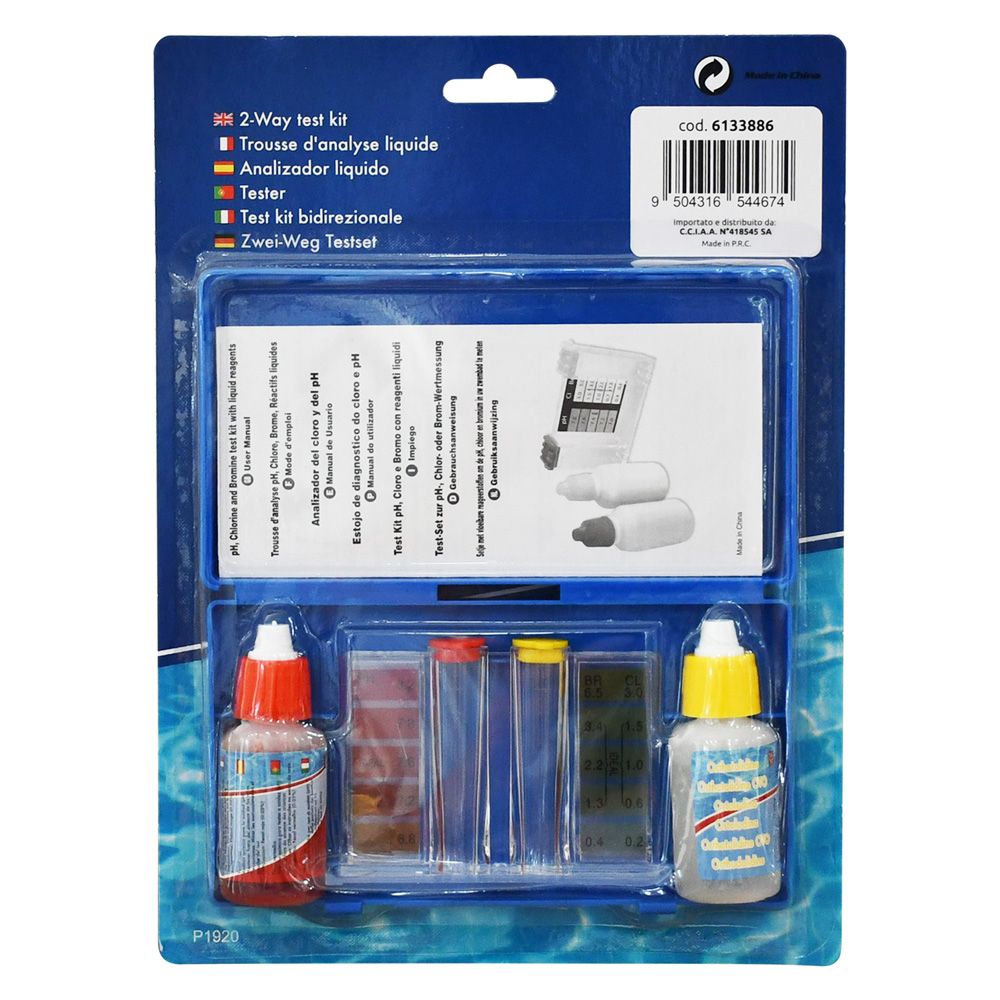 TEST POOL TESTER CHLORINE/PH A GOCCE EUROSTAR POOLS