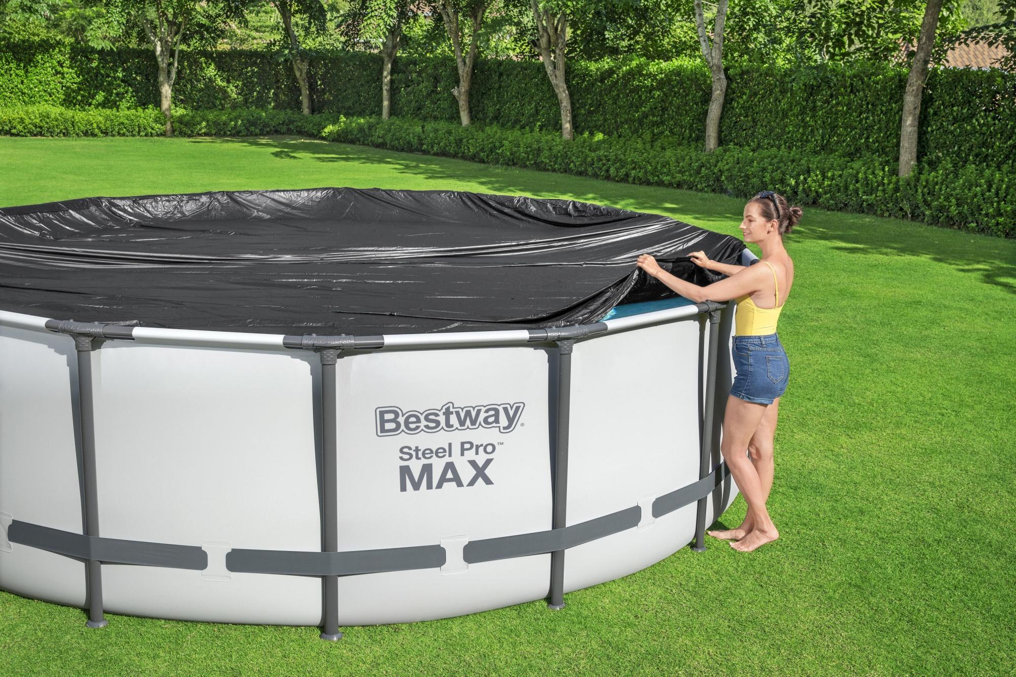 TELO COPRIPISCINA BESTWAY ROTONDO FRAME E FAST SET 457 CM - immagine 5