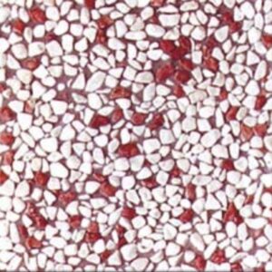 MATTONE IN CEMENTO 40X40 BASE OMBRELLONE CIOTTOLATO BIANCO/ROSSO
