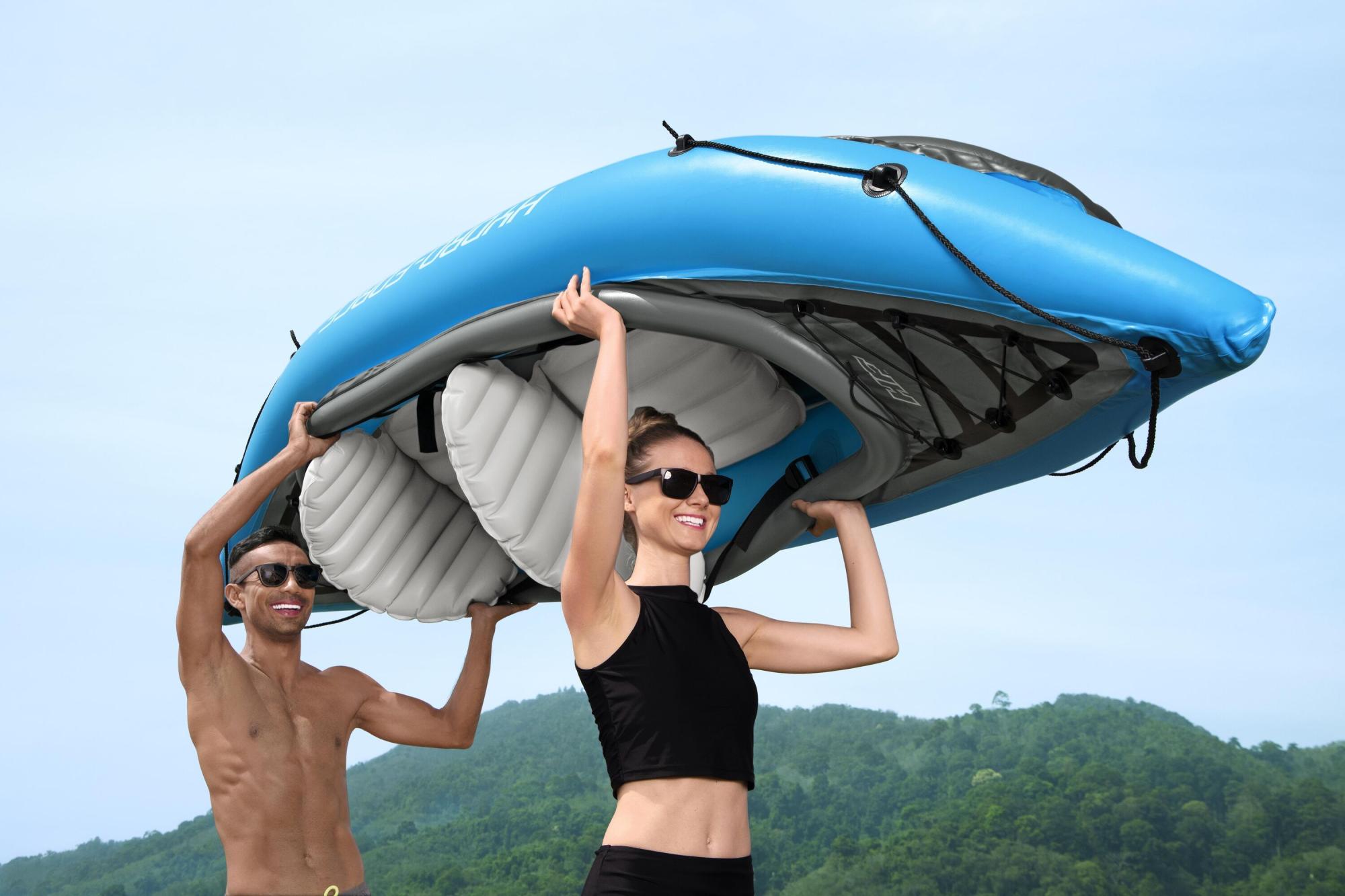 KAYAK BESTWAY GONFIABILE COVE CHAMPION 2 POSTI 331X88 CM - immagine 4