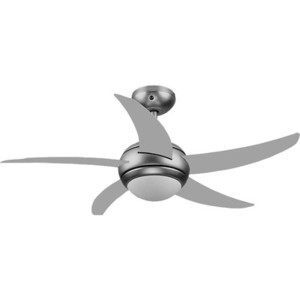 VENTILATORE A SOFFITTO 65W 3 VELOCITA' SILVER 130 CM