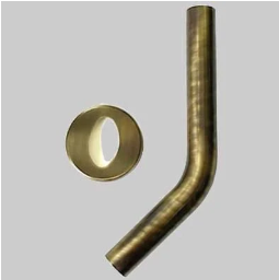 TUBO 45° CON ROSONE A SCATOLA BRONZATO ART. 528 PORTA E BINI
