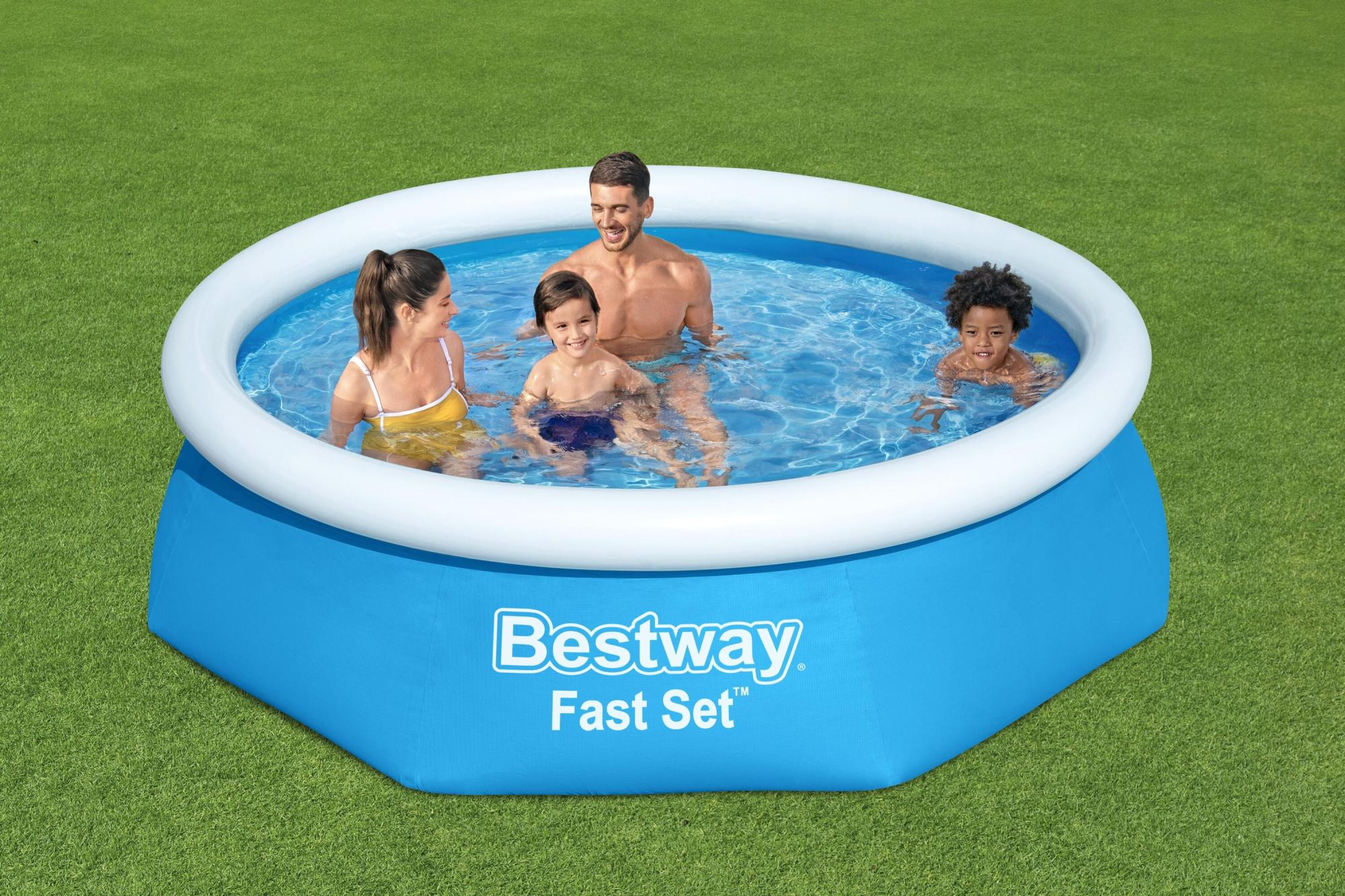 PISCINA BESTWAY FAST SET GONFIABILE 244X61 CM - immagine 2
