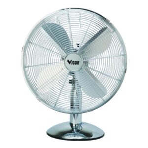 VENTILATORE DA TAVOLO VIGOR MODELLO SATURNO CROMATO 35W