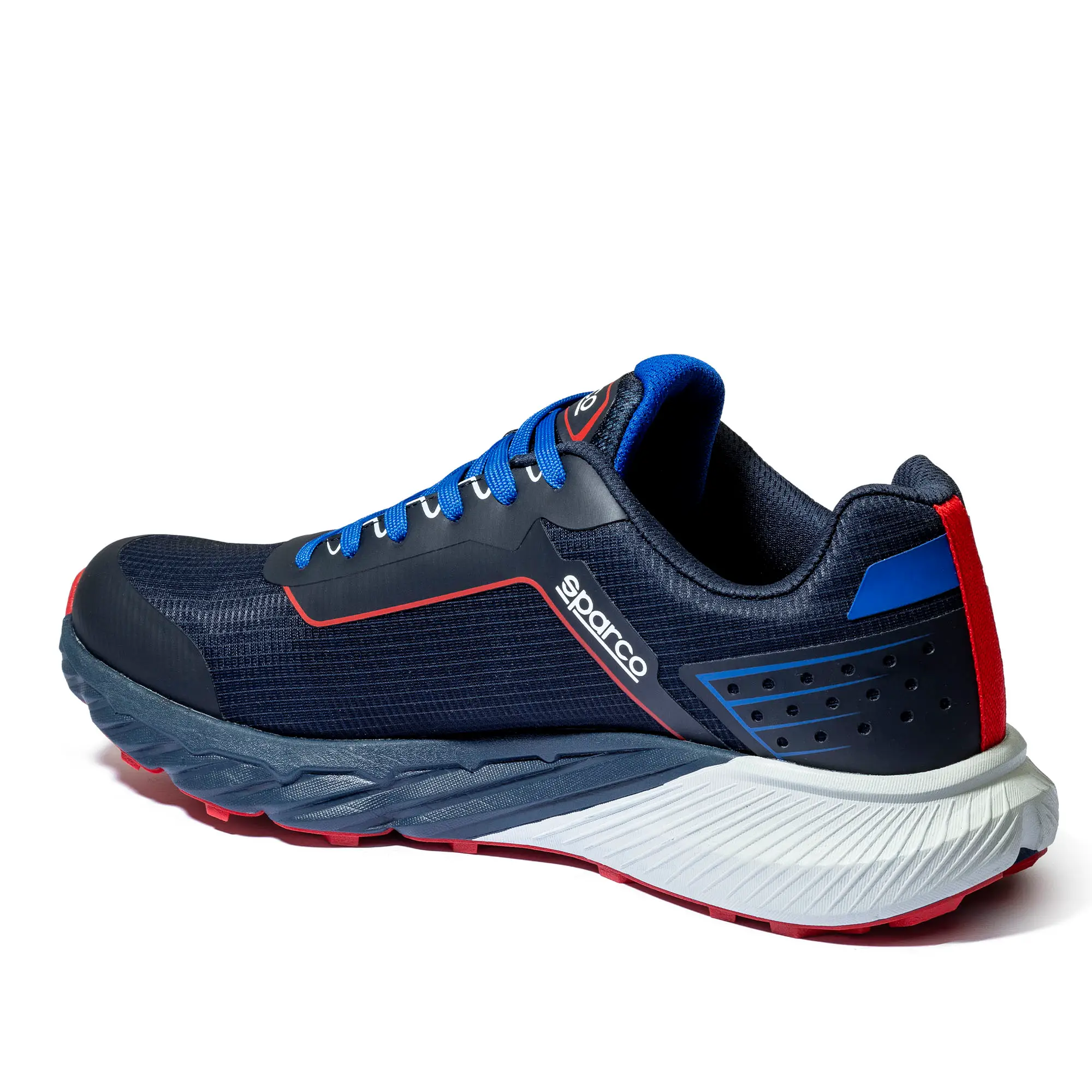 SCARPA ANTINFORTUNISTICA S-PARK LEON ISO BASSA BLU MARINE/ROSSE SPARCO - immagine 2