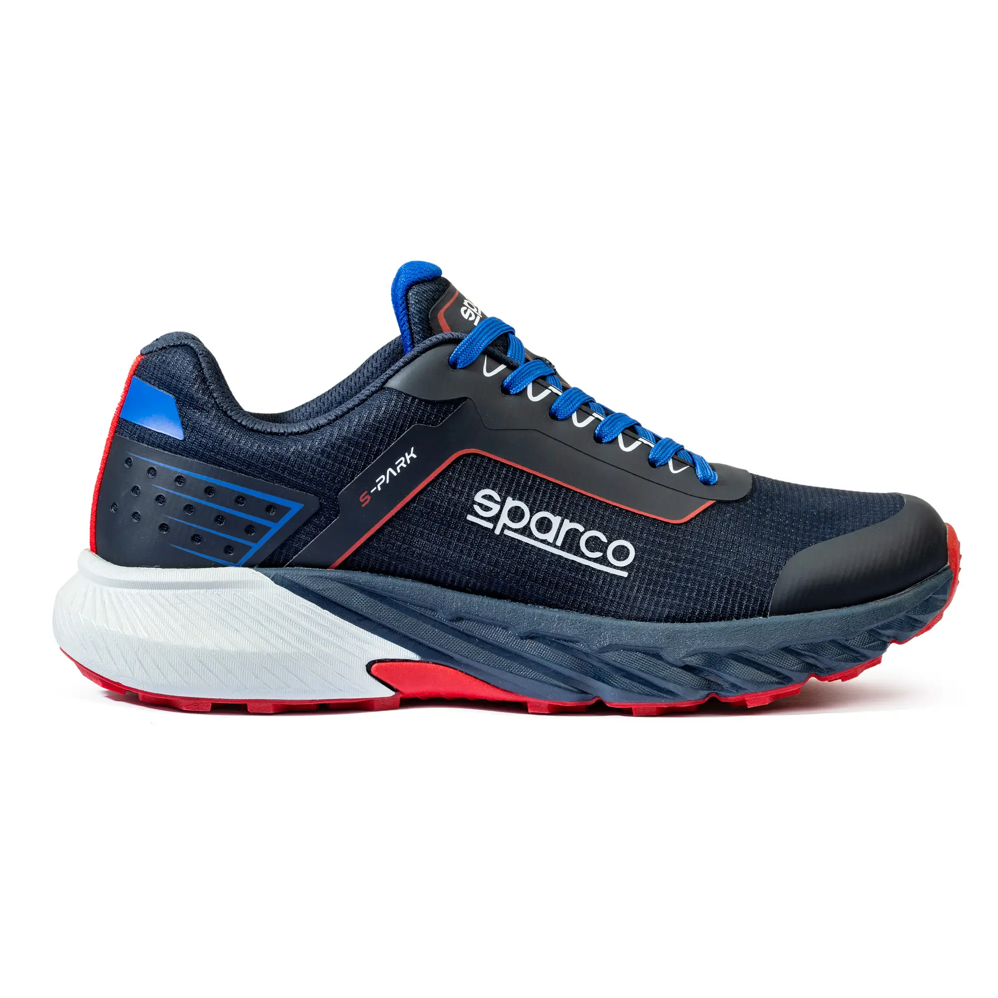 SCARPA ANTINFORTUNISTICA S-PARK LEON ISO BASSA BLU MARINE/ROSSE SPARCO - immagine 4