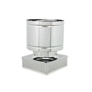 FUMAIOLO QUATTRO VENTI ACCIAIO BASE QUADRA 37X37