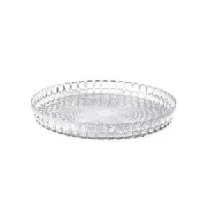 GUZZINI VASSOIO TONDO "TIFFANY" TRASPARENTE COD. 19890100