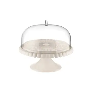 GUZZINI ALZATA CON CAMPANA "TIFFANY" ø30 BIANCO LATTE COD. 199401156