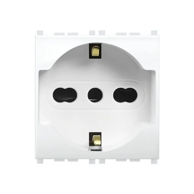 FRUTTO PRESA SCHUKO BIANCA MIVIDA ELETTROCANALI ECMV6050
