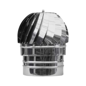 CAPPELLO GIREVOLE ACCIAIO INOX BASE TONDA DA 100