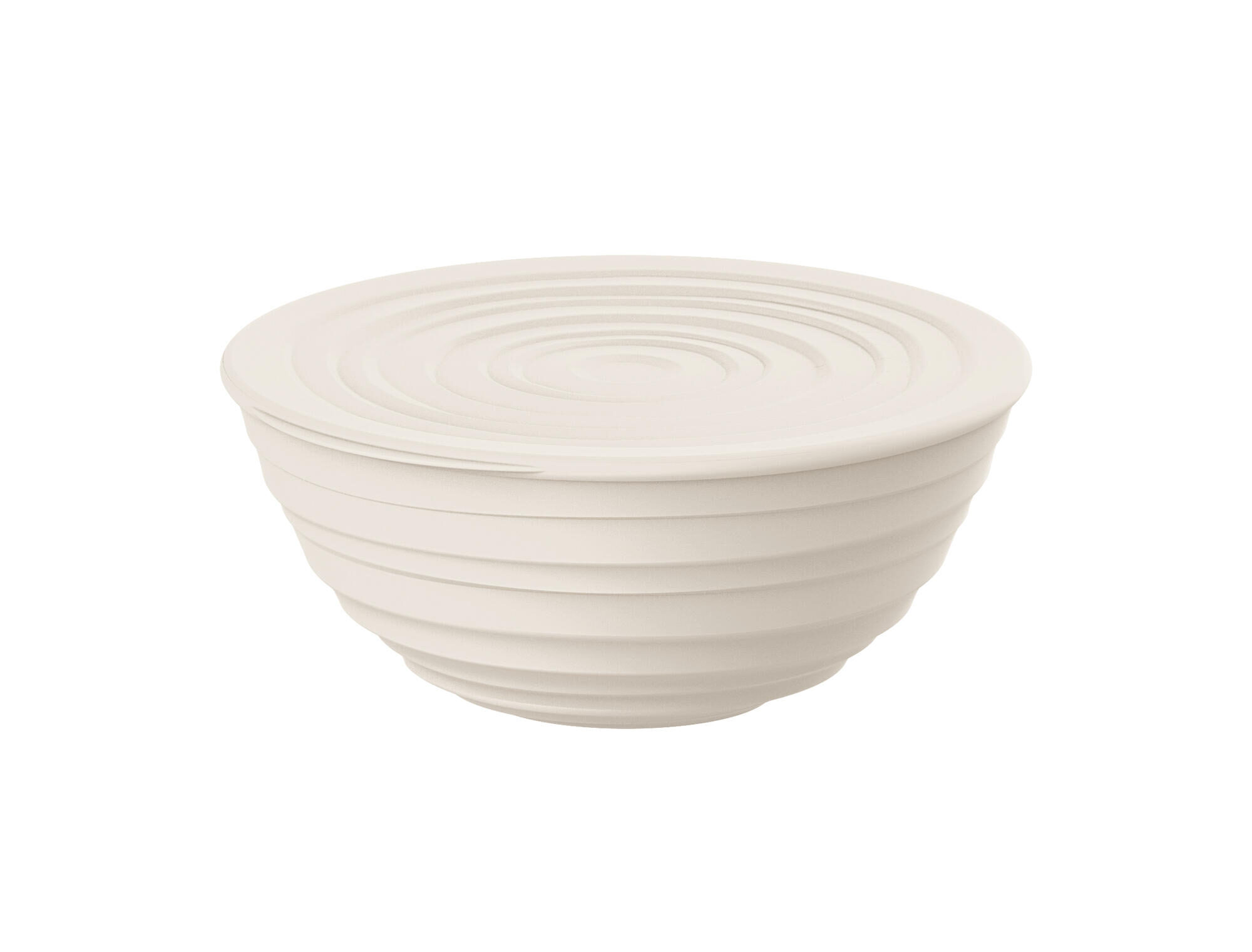 GUZZINI CONTENITORE CON COPERCHIO "TIERRA" L BIANCO LATTE COD. 175002156
