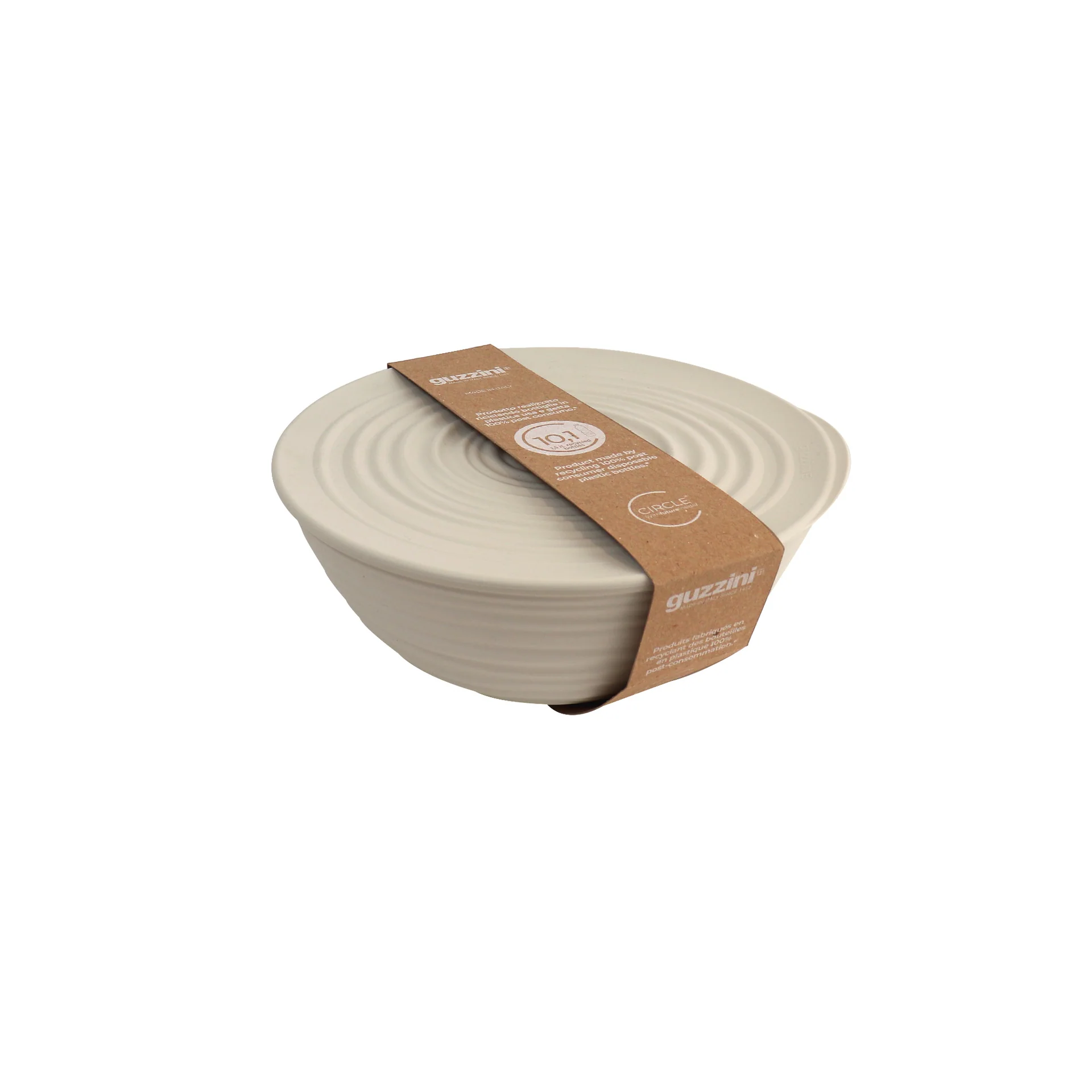 GUZZINI CONTENITORE CON COPERCHIO "TIERRA" L BIANCO LATTE COD. 175002156 - immagine 2