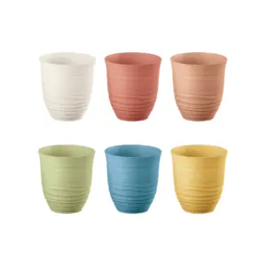 GUZZINI SET 6 BICCHIERI BASSI TUMBLER "TIERRA" MULTICOLORE COD. 17950452