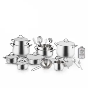 BARAZZONI BATTERIA MEDITERRANEA ACCIAIO INOX 24 PZ "B" COD. 29292405