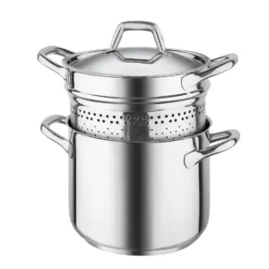 BARAZZONI SPAGHETTIERA CON COPERCHIO CHEF LINE 22 CM 6 LT COD. 163049022