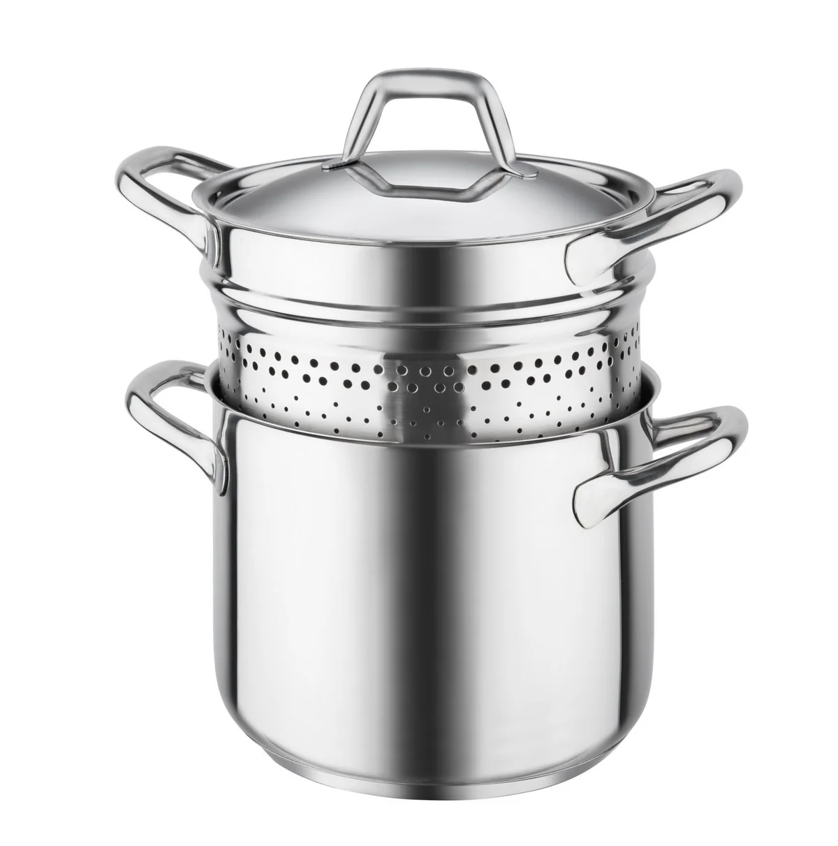 BARAZZONI SPAGHETTIERA CON COPERCHIO CHEF LINE 22 CM 6 LT COD. 163049022