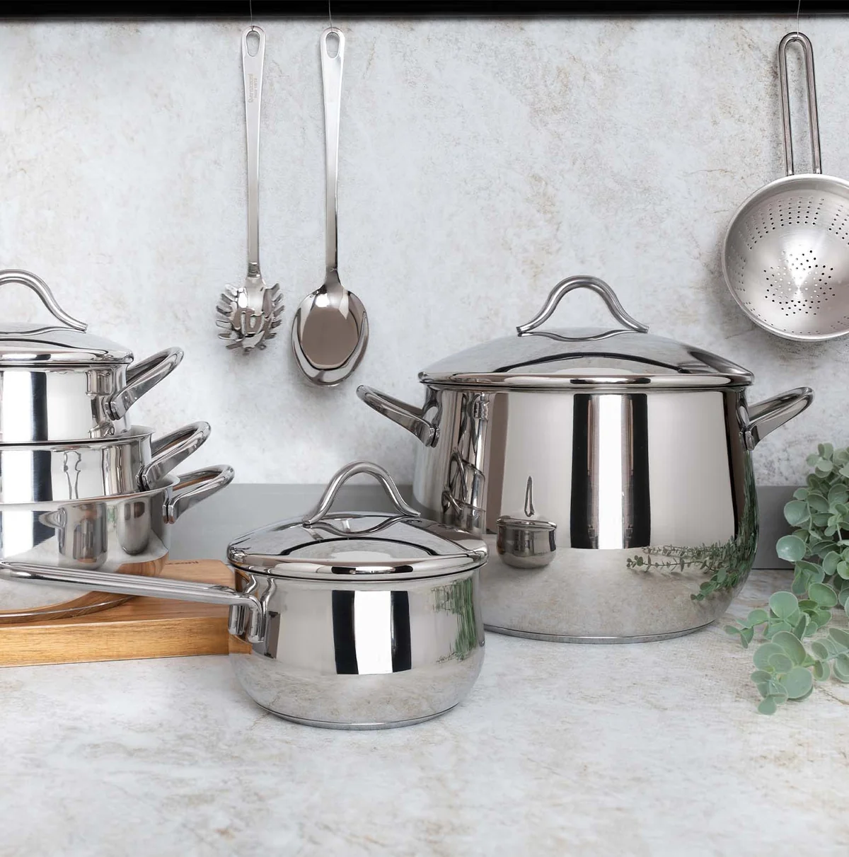 BARAZZONI BATTERIA MEDITERRANEA ACCIAIO INOX 24 PZ "B" COD. 29292405 - immagine 2