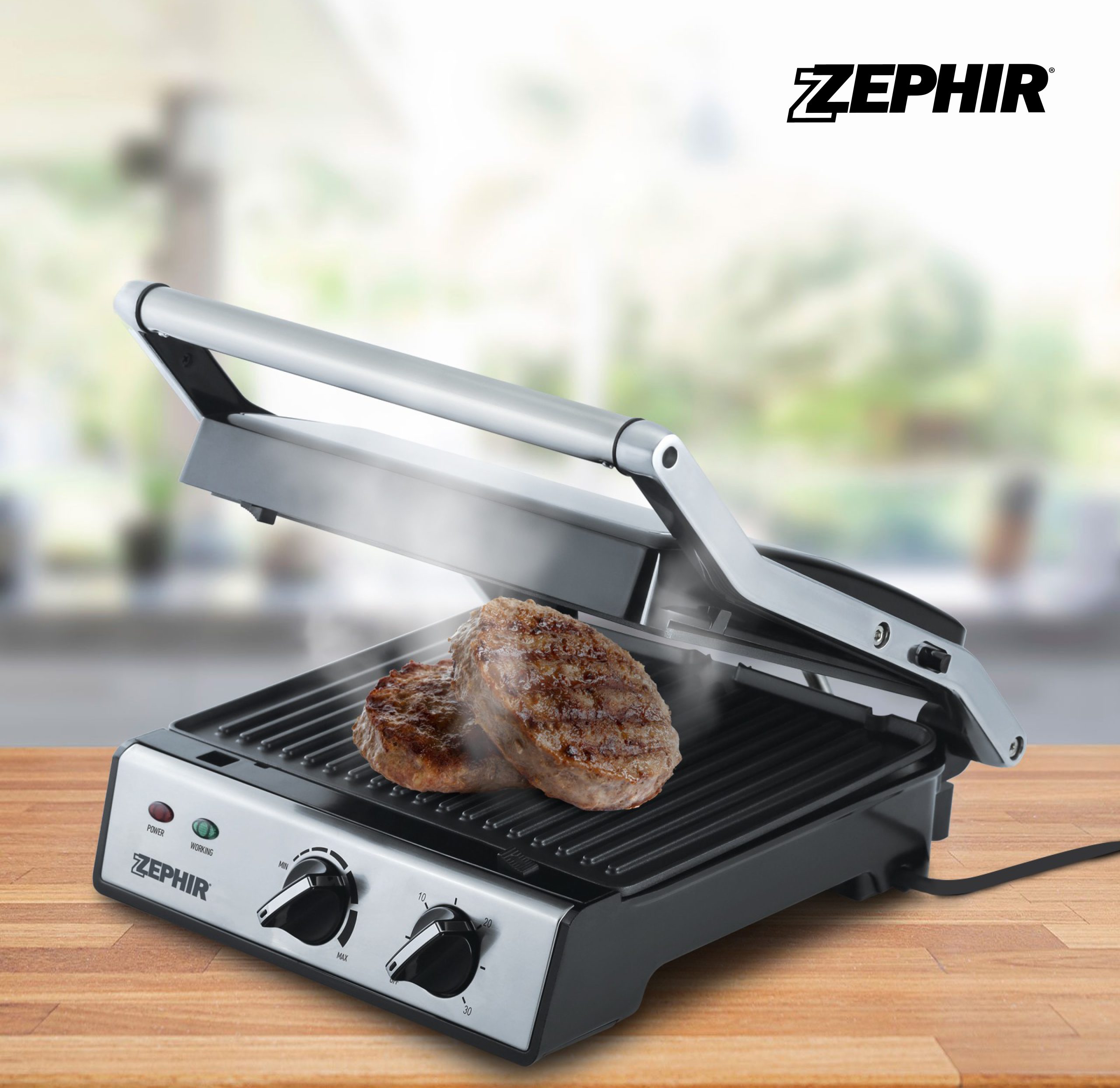 ZEPHIR BISTECCHIERA CON TIMER ELETTRICA COD. ZHC657 - immagine 2